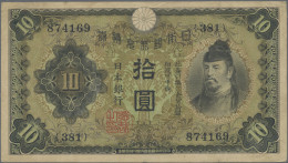 Japan: Bank Of Japan, Lot With 4 Banknotes, Series ND(1930-45), With 10 And 20 Y - Japan