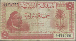 Libya: Kingdom And United Kingdom Of Libya, Nice Set With 3 Banknotes, 1950-1952 - Libya