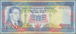 Mauritius: Bank Of Mauritius, 1.000 Rupees ND(1991), P.41, Still Very Nice With - Mauricio