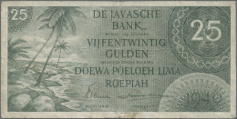 Netherlands Indies: De Javasche Bank, Lot With 10 Banknotes, 1946 And 1948 Serie - Dutch East Indies