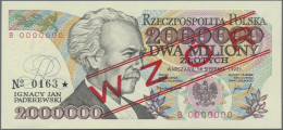 Poland - Bank Notes: Narodowy Bank Polski, Pair With 2 Million Zlotych 1992 And - Polonia
