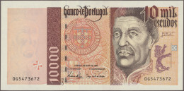 Portugal: Banco De Portugal, Lot With 6 Banknotes, Series 1996-2000, Comprising - Portugal