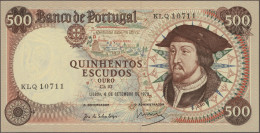 Portugal: Banco De Portugal, Lot With 14 Banknotes, Series 1964-1981, Comprising - Portogallo