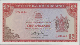 Rhodesia: Reserve Bank Of Rhodesia, 2 Dollars 1979 With Watermark Cecil Rhodes, - Rhodesien