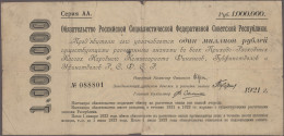 Russia - Bank Notes: Treasury Short Term Certificate 1 Million Rubles 1921, P.12 - Rusia