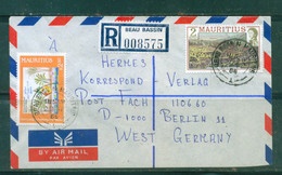 Mauritius (Maurice) Letter Cover With Register Lable BEAU BASSIN - Maurice (1968-...)