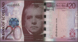 Scotland: Bank Of Scotland, Lot With 5 Banknotes, Series 1995-2007, Comprising 5 - Autres & Non Classés