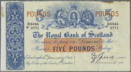 Scotland: The Royal Bank Of Scotland, 5 Pounds 10th January 1942, P.317b, Except - Altri & Non Classificati