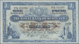 Scotland: The Royal Bank Of Scotland, 1 Pound 31st October 1935, P.321, Great Or - Altri & Non Classificati