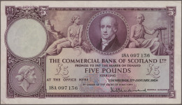 Scotland: The Commercial Bank Of Scotland Limited, Set With 4 Banknotes, Series - Autres & Non Classés