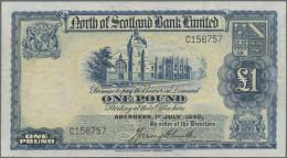 Scotland: North Of Scotland Bank Limited, Set With 3 Banknotes, Series 1940-1949 - Andere & Zonder Classificatie