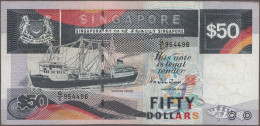 Singapore: Board Of Commissioners Of Currency, Lot With 5 Banknotes, Series ND(1 - Singapore