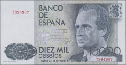 Spain: Banco De Espana, 10.000 Pesetas 1985, P.161, Soft Vertical Bend At Center - Other & Unclassified