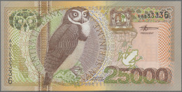 Suriname: Central Bank Van Suriname, Complete Set Of The Animal Series 2000, Wit - Surinam