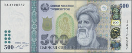 Tajikistan: Bank Of Tajikistan, 500 Somoni 2018, P.22 In Perfect UNC Condition. - Tadschikistan