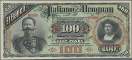 Uruguay: El Banco Italiano Del Uruguay, Pair With 10 Pesos 1887 REMAINDER (P.S21 - Uruguay