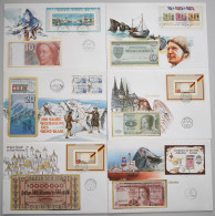 Worldwide: 2 Collectors Albums "BANKNOTEN-BRIEFE AUS ALLER WELT" With 44 Mainly - Other & Unclassified