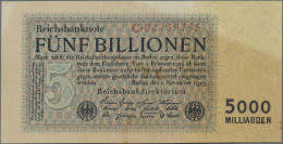 Deutschland - Deutsches Reich Bis 1945: Reichsbanknote 5 Billionen Mark Vom 01.1 - Autres & Non Classés