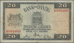 Deutschland - Nebengebiete Deutsches Reich: Bank Von Danzig, 20 Gulden Vom 1. No - Andere & Zonder Classificatie