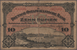 Deutschland - Kolonien: Deutsch-Ostafrikanische Bank, Serien 1905-1916, Lot Mit - Other & Unclassified