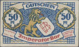 Deutschland - Notgeld - Hamburg: Hamburg, Imperator-Bar, 50 Pf., O. D. - 31.12.1 - [11] Emissions Locales