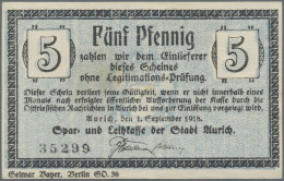 Deutschland - Notgeld - Niedersachsen: Aurich, Spar- Und Leihkasse Der Stadt, 5 - [11] Local Banknote Issues