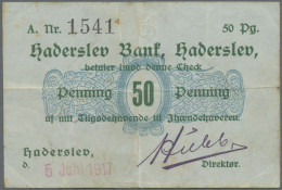 Deutschland - Notgeld - Schleswig-Holstein: Hadersleben, Haderslev Bank, 2 X 50 - Lokale Ausgaben