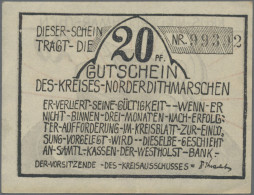 Deutschland - Notgeld - Schleswig-Holstein: Norder-Dithmarschen, Kreis, 20 Pf., - [11] Local Banknote Issues