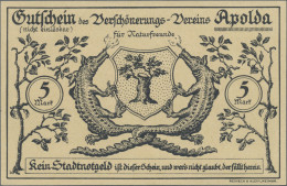 Deutschland - Notgeld - Thüringen: Apolda, Verschönerungsverein, 4 X 5 Mark, O. - [11] Lokale Uitgaven