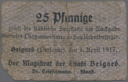 Deutschland - Notgeld - Ehemalige Ostgebiete: Belgard (Persante), Pommern, Stadt - Andere & Zonder Classificatie