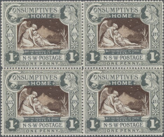 New South Wales: 1897, Diamond Jubilee And Hospital Charity, 1d. (1s.) Green/bro - Briefe U. Dokumente