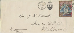 New South Wales: 1897, Diamond Jubilee And Hospital Charity, 2½d. (2s.6d.) Gold/ - Storia Postale