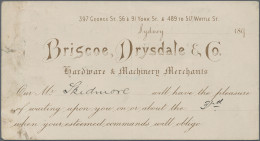 New South Wales: 1899 (3.3.), PTPO Stat. Postcard 1d. Red Headed 'Special Post C - Lettres & Documents