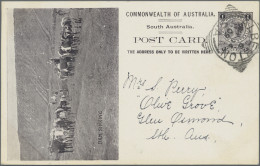 South Australia - Postal Stationery: 1908, 1d Black QV Postcard Scenic Issue 'DA - Other & Unclassified