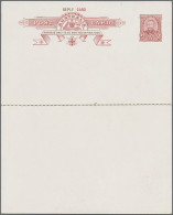 Australia - Postal Stationery: 1911, 1d + 1d Rose-pink KGV Reply-card, Outward S - Postwaardestukken