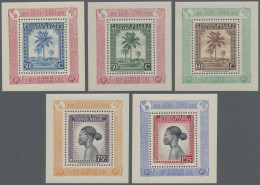 Belgian-Congo: 1949: UPU Mini Sheets, Complete Set Of Eight, Mint Never Hinged. - Andere & Zonder Classificatie