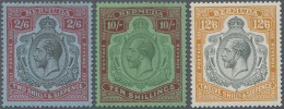 Bermuda: 1936, KGVI 2/6 Sh. Traces Of First Mount, And 10/ Sh. Or 12/ Sh., Mint - Bermuda