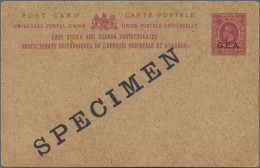 British East Africa+Uganda - Postal Stationery: 1917, KGV 6 C Red Postal Station - Protectorats D'Afrique Orientale Et D'Ouganda