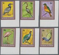 Burundi: 1979: Birds, 6 Imperforate Values With Brownish Metal-coloured Frame. ( - Nuevos