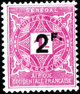 SENEGAL, SEGNATASSE, POSTAGE DUE, 1927, NUOVI (MLH*) Mi:SN P20, Scott:SN J20, Yt:SN T20 - Timbres-taxe