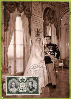 Ad3235 - MONACO - Postal History - MAXIMUM CARD -  1956 Royalty - Case Reali