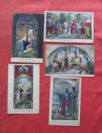 Lot Of  5 Cards. Christianity > Saints Ref 6397 - Santi