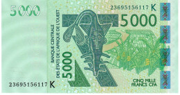 W.A.S. SENEGAL P717Kw 5000 FRANCS (20)23 Signature 46  UNC. - Stati Dell'Africa Occidentale