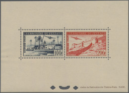 Fezzan: 1951, Definitives, 30 - 50 F And Airmails 100 F + 200 F, Complete Set As - Brieven En Documenten