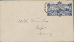Delcampe - Hawaii - Postal Stationary: 1894m Envelope 5 C., Inside White, Ovpt. "Provisiona - Hawai
