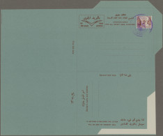 Libya: 1958/1967, Six Unfolded Aerogrammes, All CTO, One Set H&G 1+2 With Cds Fi - Libye