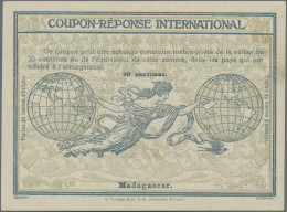 Madagascar - Postal Stationery: 1910 (c.) Intern. Reply Coupon "Rom", Type IV, 3 - Madagascar (1960-...)