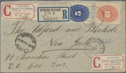 Delcampe - Mexico: 1891, 5 C., 10 C. Tied "ATLIXCO" Via "PUEBLA 16 JUN 91" And "MEXICO D. F - Mexique