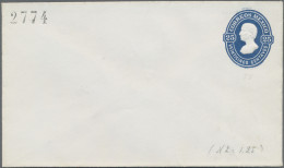 Mexico - Postal Stationary: 1874/75, Envelopes 1st Issue (3): 25 C. Blue With Di - Mexico