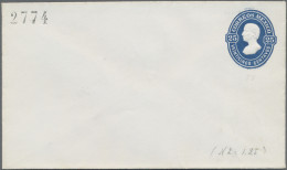 Mexico - Postal Stationary: 1874/75, Envelopes 1st Issue (3): 25 C. Blue With Di - Messico